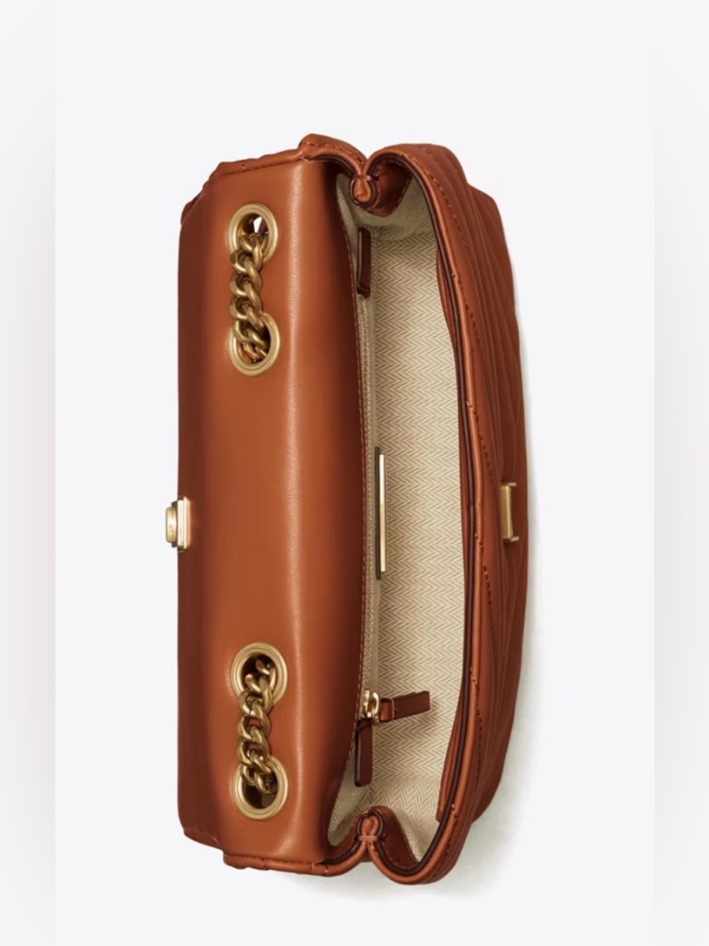 Tory Burch Kira Chevron Convertible Shoulder/Crossbody Bag - Picture 8 of 11